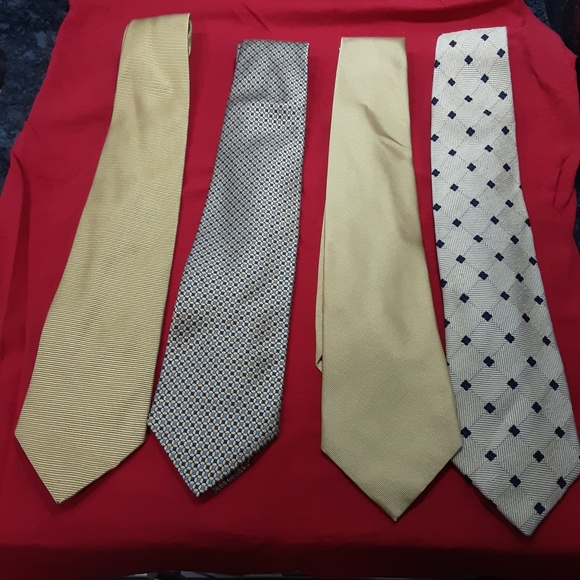 Four Gold ties one NWT - Picture 7 of 8